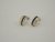 Aros de plata y oro con Piedras Azules - comprar online