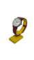 Reloj Celica Mujer Cuadrante Blanco y Correa Cuero Fucsia en internet