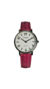 Reloj Celica Mujer Cuadrante Blanco y Correa Cuero Fucsia - comprar online