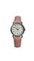 Reloj Dakot Mujer Cuadrante Blanco y Correa Cuero Rosa - comprar online