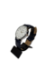 Reloj Dakot Hombre Cuadrante Blanco y Correa Cuero Azul en internet