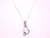 Conjunto de Plata de Cadena y Corazón con Circonio Blanco - comprar online