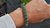 Pulsera de Acero con Cristales Verdes en internet