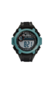 Reloj Queen Hombre Digital Negro y Turquesa - comprar online