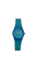 Reloj Mujer Q&Q Caucho Color Azul Transparente - comprar online
