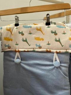 Imagen de Porta enfant de plush y piel - AW