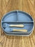 Plato triple silicona con cubiertos - DK - comprar online