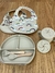 Set de alimentación de silicona estampado (3 unidades) - DK - comprar online