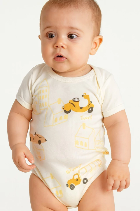 Body ciudad manga corta - Naranjo - comprar online