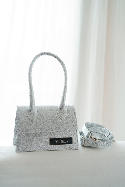 Cartera mini bandolera Malibu glitter