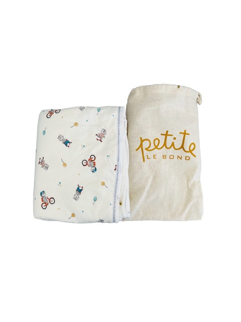 Manta de algodon con bolsita