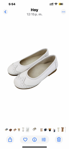 Chatita Cuero Blanca - comprar online