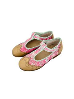 Guillermina Petite Lona y Cuero Estampado Fuxia - comprar online
