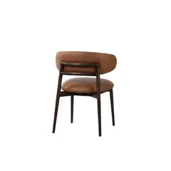 Silla Fine en cuero marrón - comprar online