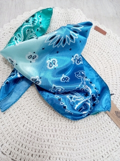 Pañuelo de SEDA - BANDANA - Alma Morena