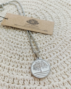 Dije + Cadena Acero Q Arbol de la vida - comprar online