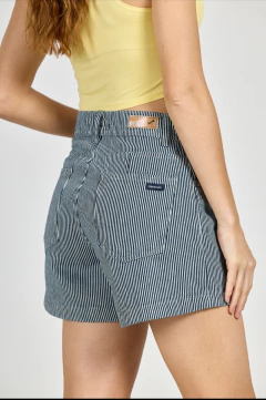 Shorts Azul Rayado - C84