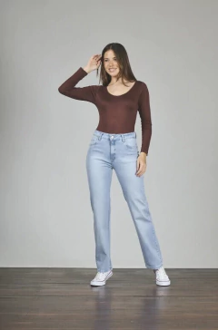 Jean recto clasico celeste elastizado - 462 - tienda online