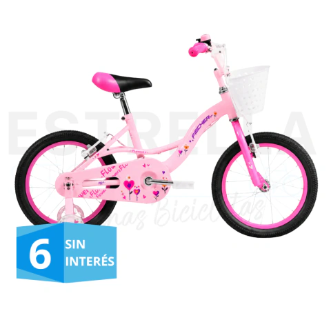 Bicicleta Fischer Flowers by Olmo Rodado 16 Infantil - comprar online