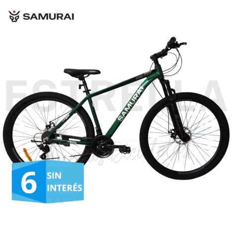 BICICLETA SAMURAI 2.0 RODADO 29 SHIMANO FRENOS A DISCO 21 VELOCIDADES en internet