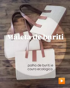 Bolsa Maleta de Palha Natural de Buriti R$ 40,00 Atacado