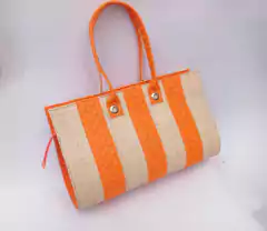 Bolsa em Palha de Buriti e Couro Sintético - Atacado R$ 40,00 unidade - loja online