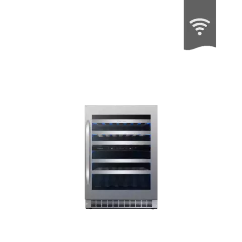 WINEFROZ WMN38D BLACK INOX 46 BOT DOBLE TEMPERATURA (1809) - comprar online