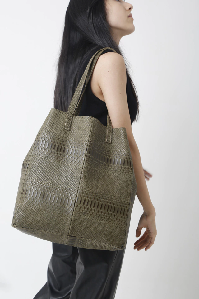 TOTE BAG MILO ANACONDA Verde Oliva
