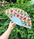 Abanico de varilla plastica y tela estampada Girasoles Grandes 23cm en internet