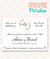 Invitación de boda, tarjetitas souvenir boda IMPRIMIBLE - buy online