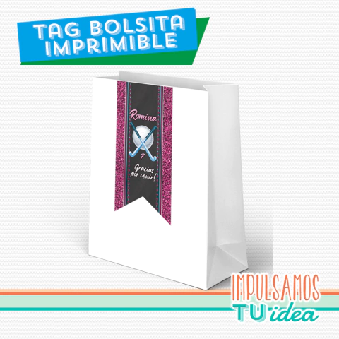 Cumple hockey, tag bolsita hockey imprimible - buy online