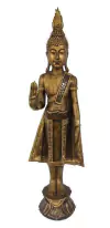 3010 - BUDHA TAILANDES PINT MAD 80CM - GOLD