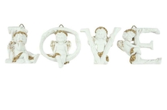 8950 - LETRAS LOVE ANJO FLORET COLLECTION EDI.GOLD 8CM