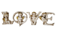 8950 - LETRAS LOVE ANJO FLORET COLLECTION EDI.LIMITED 8CM - NEW - comprar online