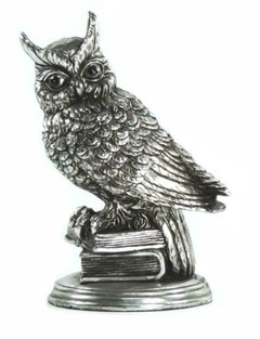 9180 - ESTATUETA CORUJA PINT SILVER 15CM 2MOD JG C/2 na internet