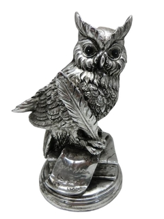 9180 - ESTATUETA CORUJA PINT SILVER 15CM 2MOD JG C/2 - comprar online