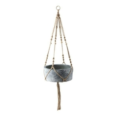IMX - KIT 2 VASO PLANTA CRM ABELINA MACRAME 88x24-20CM na internet