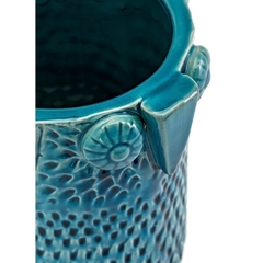 IMX - VASO CORUJA BLUE 37X22CM - comprar online