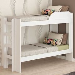 Cama Beliche Solteiro Bia - Cimol Branco