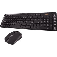 Combo Oex Teclado Multimídia Tm401 Wireless + Mouse Óptico Sem Fio