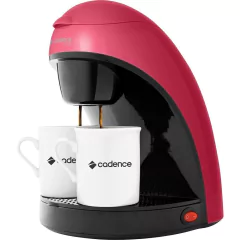 Cafeteira Single Colors Cadence CAF117Prepara 2 Cafés, com Filtro Permanente e Removível 450W - Rosa