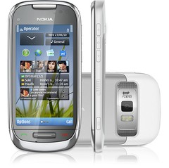 NOKIA C7-00 PRATA SYMBIAN Wi-Fi/3G/Câm 8MP/GPS/MP3/RADIO FM/BLUETOOTH