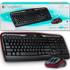 Teclado e Mouse Sem Fio Logitech Combo Mk330 920-004435 Preto, Até 10 Metros de Alcance, Porta USB