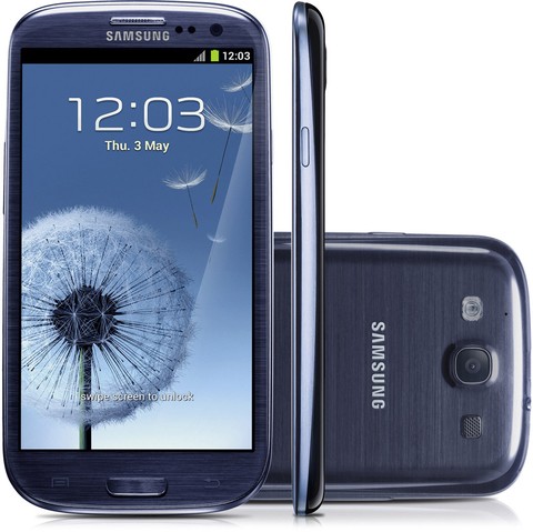 SAMSUNG GALAXY SIII I9300 GRAFITE ANATEL 16GB 8MP 3G WIFI GPS