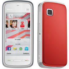 NOKIA 5230, BRANCO E VERMELHO, CLARO, 3G, 2MP, TOUCHSCREEN, MP3, BLUETOOTH