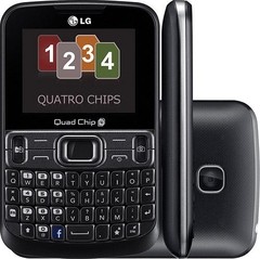 Celular LG C299 Desbloqueado Preto Câmera VGA Quad chip Qwerty