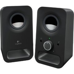 Caixa De Som Logitech Z150 Preta, Entradas Duplas 2.0, 6W De Potência