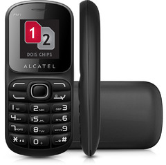 ALCATEL OT217 DUAL CHIP RÁDIO FM, LANTERNA - PRETO