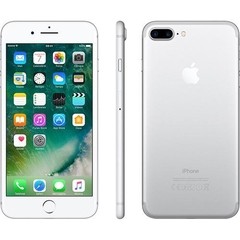 IPHONE 7 APPLE PLUS COM 128GB prata , TELA RETINA HD DE 5,5", IOS 10, DUPLA CÂMERA TRASEIRA, RESISTENTE À ÁGUA, WI-FI, 4G