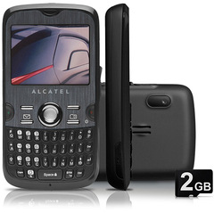 ALCATEL OT800 CARBON - GSM C/ TECLADO QWERTY, CÃMERA 2MP, FILMADORA, WEBCAM, MP3 PLAYER, RÁDIO FM, BLUETOOTH ESTÉREO 2.0